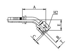 Фитинги 8012... / M21643-... (45° Multifit DKOS 24°)