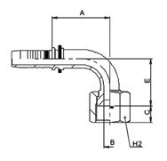 Фитинги 8020... / M22592-... (90° Multifit JIC 74°)