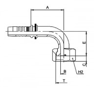 Фитинги 8044... / M22493-... (90° Multifit ORFS)