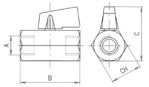 Мини шаровые краны 6065 (PN 10)