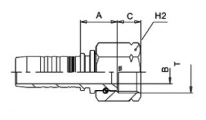 Фитинги MI22512, MI22513 (JIC, нерж. сталь)