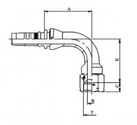 Фитинги 8066... / M42592-... (90° Interlock JIC 74°)