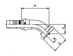 Фитинги 8052... / M23341-... (45° Multifit SAE 3000 psi)